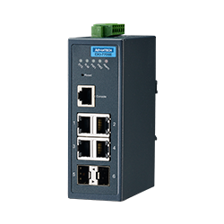 EKI-7706E-2FI-AE - 4FE + 2SFP Managed Ethernet Switch Wide