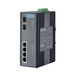 EKI-2726FHPI-AE - 4+2 Giga w/4 802.3at PoE Industrial Swi