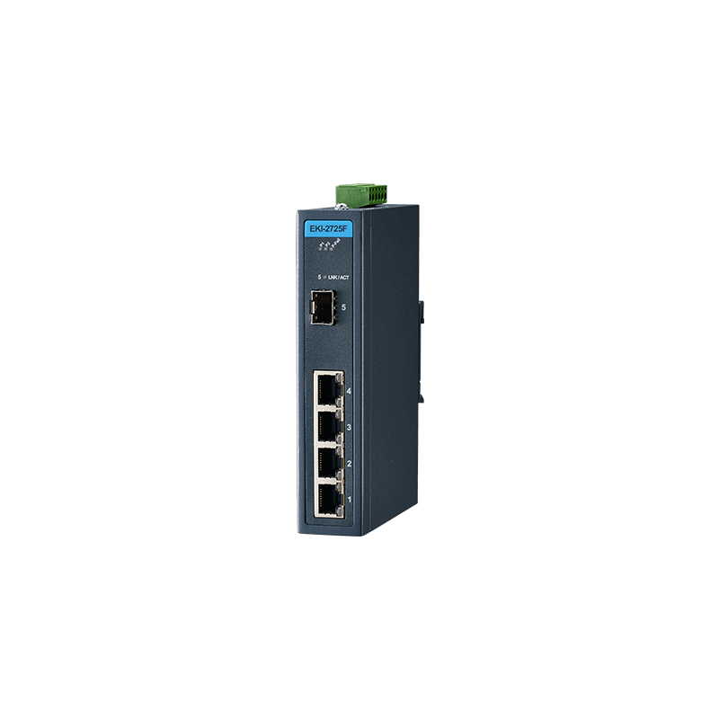 EKI-2725F-AE - 4 GE + 1 SFP Ind. Unmanaged Switch