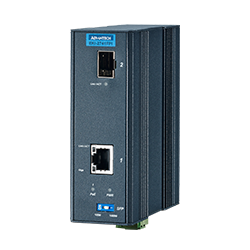 EKI-2741FHPI-AE - Gigabit Media Converter SFP with 1x PoE
