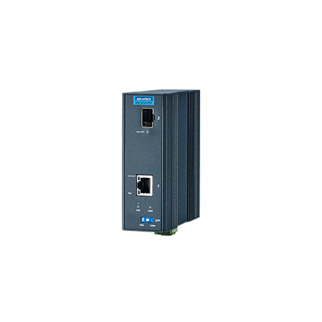EKI-2741FHPI-AE - Gigabit Media Converter SFP with 1x PoE