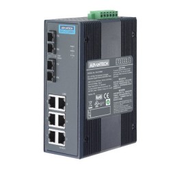 EKI-2728S-AE - 6G+2G SM Unmanaged Ethernet Switch