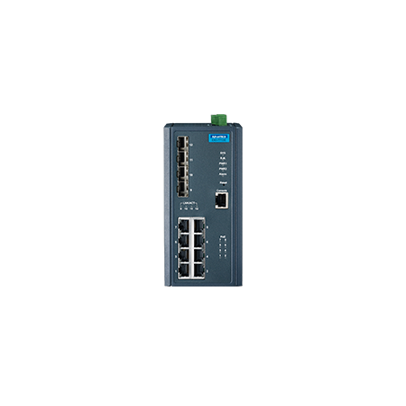 EKI-7712E-4FP-AE - 8FE + 4SFP with POE