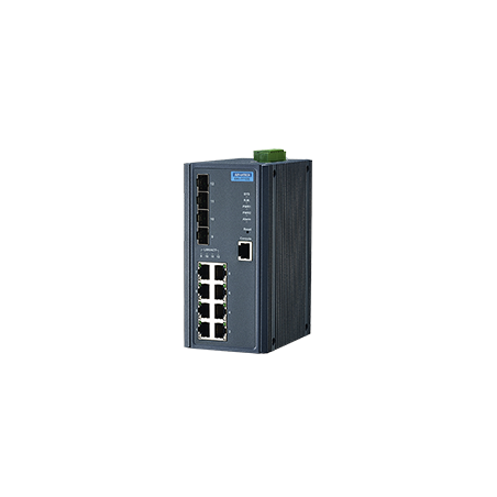 EKI-7712E-4FI-AE - 8FE + 4SFP Managed Ethernet Switch Wide