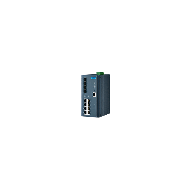 EKI-7712E-4FPI-AE - 8FE+4SFP with POE wide temp