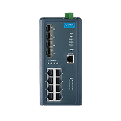 EKI-7712E-4FP-AE - 8FE + 4SFP with POE