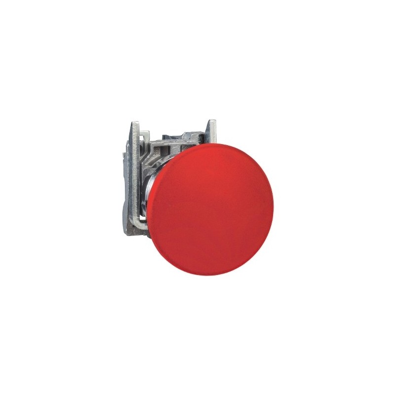 XB4BC42 - MUSHROOM PUSHBUTTON,RED, 1 NC CONTACT