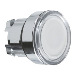 ZB4BW313 - CABEZA PULS.LUM.LED RASANTE BLANCO