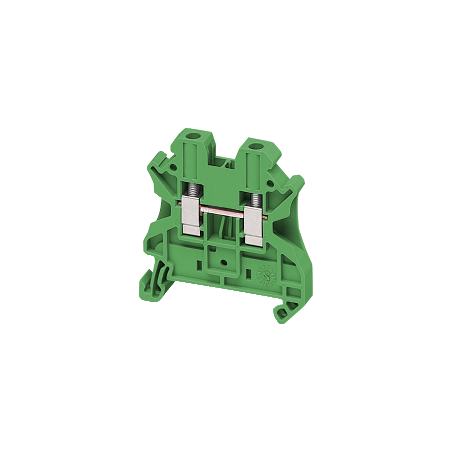 NSYTRV42GN - Borne conex tornillo, 2pts, 4mm² verde