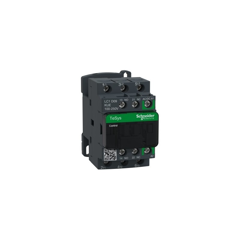 LC1D09KUE - Contactor 3P AC3    440V 9A 100-250V ACD