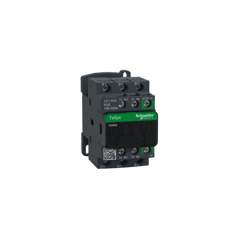 LC1D12KUE - Contactor 3P AC3    440V 12A 100-250V AC